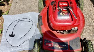 How To Fix Broken Pull Cord on Toro [upl. by Xena577]