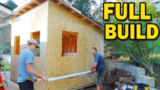 Build A 10x12 Modern Shed DIY Start to Finish for Around 11000 [upl. by Modie]