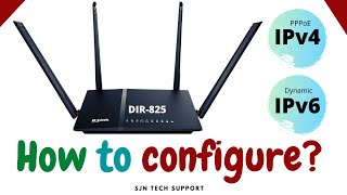 Wifi Router Configure Dlink DIR825 with IPv6 [upl. by Linnell]