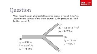 Incompressible Flow Bernoullis Equation  Worked Example 1 [upl. by Araz696]