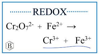 Balance the Redox Reaction for Cr2O7 2  Fe2 → Cr3  Fe3 [upl. by Eirroc406]