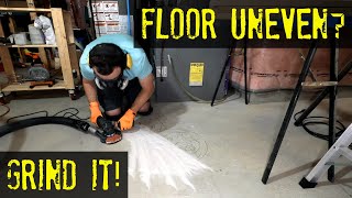 Uneven Concrete Floor  Grind it [upl. by Hannon]