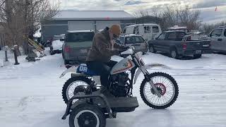 1982 Suzuki DR500 Sidecar  First Ride  Feb 18 2024 [upl. by Winson953]