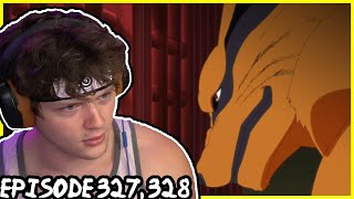 KURAMA THE NINE TAIL BEAST Naruto Shippuden REACTION Episode 327 328 [upl. by Ynattirb148]