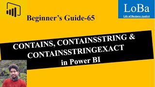 Power BI CONTAINS CONTAINSSTRING amp CONTAINSSTRINGEXACT function [upl. by Claiborne287]