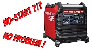 Harbor Freight Predator 3500 Inverter Generator FIXED  NO START  LOW OIL LIGHT [upl. by Aihtenyc543]