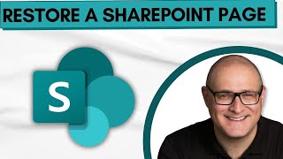 How to restore a previous version of the SharePoint page [upl. by Fanestil999]