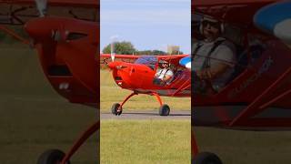 Aeropro Eurofox GCMOB taxiing on runaway plane lightaircraft smallplane [upl. by Flinn]