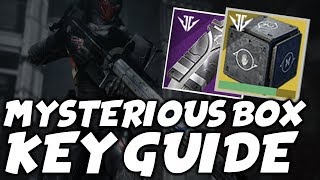 Destiny 2 Mysterious Box Key Guide  All Black ArmoryForge Keys Izanagis Burden [upl. by Comstock]