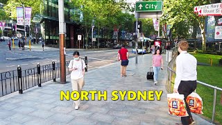 NORTH SYDNEY Walk  Underground Walk At Greenwood Plaza To Train Station amp Sydney Harbour Bridge [upl. by Kumagai]