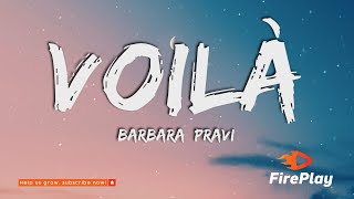 Barbara Pravi  Voilà ParolesLyrics [upl. by Searcy]