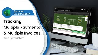 Tracking Multiple Payments amp Multiple Invoices in Excel [upl. by Necyrb425]