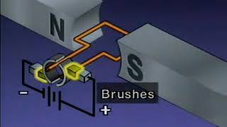 Working principle of a DC motor [upl. by Ferrell]