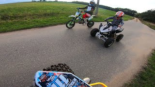 Jazda z Widzem na quadach  Żwirownia Born2RiDE KTMer6  MRF140rc  Quad125 [upl. by Anircam]