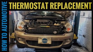 Replacing The Thermostat On A 20072013 Mini Cooper S [upl. by Sikata53]