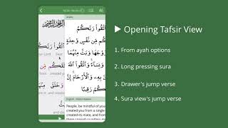 iOS All About Tafsir View  Al Quran Tafsir amp by Word  Greentech [upl. by Nirak]