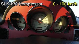 SLK 230 Kompressor 0  100 Kmh [upl. by Ettenil]