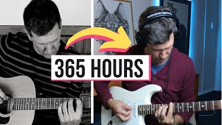 Adult 1 Year Beginner Guitar Progress Through Online Lessons [upl. by Aisetal]