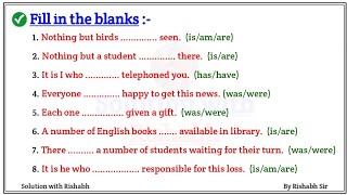 Fill in the blanks with correct form of verbs  Choose the correct form of verbs Fill in the blanks [upl. by Warfeld]