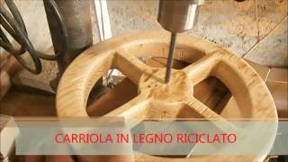 ✅🔨costruire una carriola fioriera in legno riciclato wheelbarrow  parte 23 [upl. by Electra]