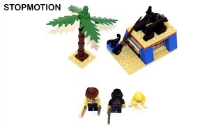 Building LEGO Adventurers Oasis Ambush Set 5938 Stopmotion [upl. by Monteith]