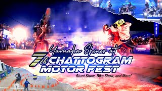 Yamaha at the 7th Chattogram Motor Fest  Stunt Show Bike Show and More [upl. by Eversole]