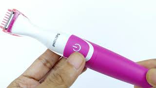 Philips Womens Trimmer  How to Remove Blade amp Change Battery [upl. by Niwrud]