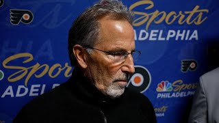 1012 PHI vs CGY Pregame John Tortorella [upl. by Hgielyk]