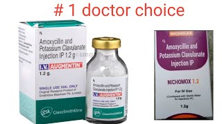 Amoxycillin and potassium clavulanate injection IP 12g in hindi [upl. by Narcis]