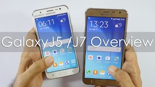 Samsung Galaxy J5 amp Galaxy J7 Hands on Overview [upl. by Hinson]