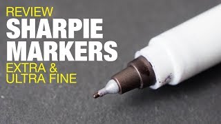 Artist Review Sharpie Extra amp Ultra Fine Markers for Drawing [upl. by Nivrae]