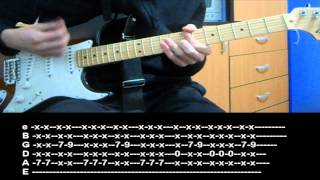 RHCP  Cant Stop Guitar lesson with TAB [upl. by Ib946]