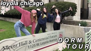 loyola university chicago ✰ mertz triple dorm room tour [upl. by Licht79]