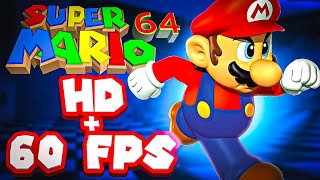 Mario 64 HD 60 FPS 4k Widescreen modded ROM [upl. by Orr545]