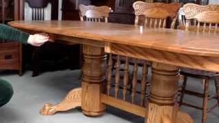 Double Pedestal Dining Table 2 [upl. by Marek509]