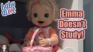 Baby Alive Emma Doesnt Study  Kelli Maple [upl. by Debee]