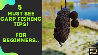 5 Essential Carp Fishing Tips For Beginners  2021 [upl. by Radnaskela474]