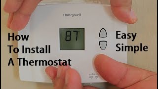 How To Install Replace A Thermostat [upl. by Leonid]