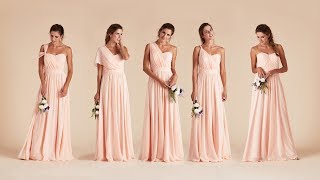 How To Tie Convertible Bridesmaid Dress  Birdy Grey [upl. by Arocal]