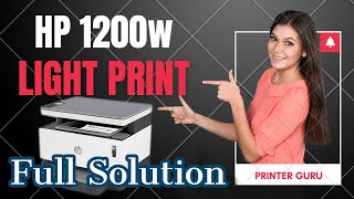 HP LaserJet 1200w Light Print [upl. by Annaer]