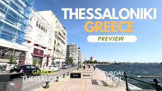 Thessaloniki  GREECE Walking Tour PREVIEW HELLAS GREECE 🇬🇷 2023 4K Full HD [upl. by Pauwles]