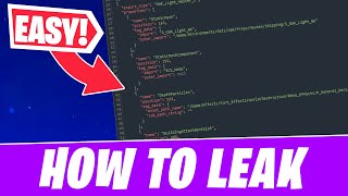 How to DATAMINE FORTNITE Leaking Tutorial [upl. by Bartley]