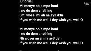 LYRICS Kuami Eugene  Wish Me Well [upl. by Ereveneug896]