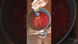 How to make Borscht Soup HK style  Heartwarming home cooking Shorts [upl. by Darleen]