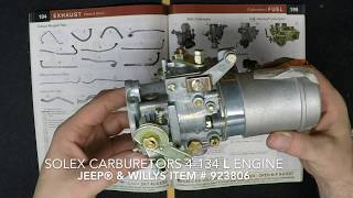 Solex Carburetors  Kaiser Willys Jeep Parts [upl. by Haidebez53]