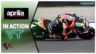 Aprilia in action 2019 ArgentinaGP [upl. by Llewxam]