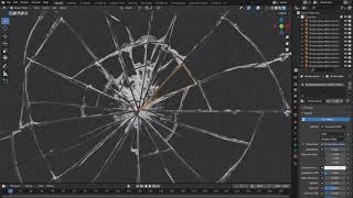 Broken Glass with Cracker Blender addon [upl. by Lamak]