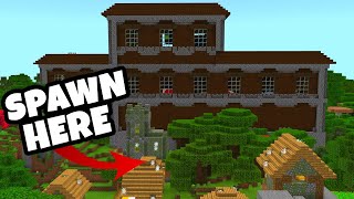 The BEST WOODLAND MANSION At SPAWN SEED For Minecraft Bedrock Edition PE Xbox PS4 Switch amp W10 [upl. by Trueman]