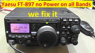 227 REPAIR Yaesu FT897 no Transmitter Output Power [upl. by Llenrahs]