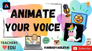 Adobe Express Animate your voice Talking animation [upl. by Sadinoel]